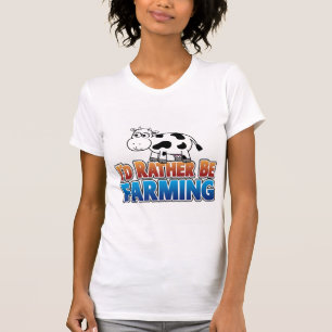 Camiseta Eu preferencialmente estaria cultivando! (Cultivo