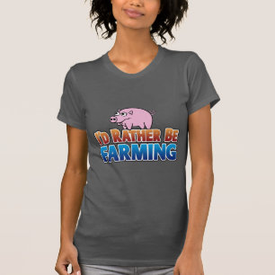 Camiseta Eu preferencialmente estaria cultivando! (cultivo