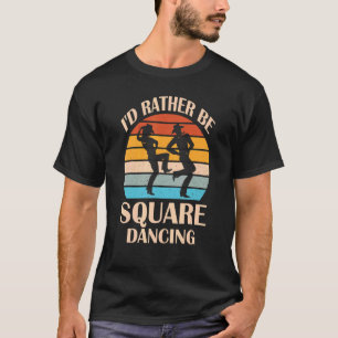Camiseta Eu Preferencialmente Estaria Dançando Ao Quadrado 
