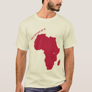 Camiseta eu preferencialmente estaria em África
