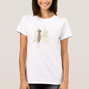 Camiseta Eu preferencialmente estaria em Paris