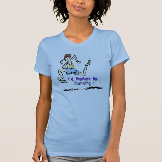 Camiseta Eu preferencialmente estaria funcionando (Frente)