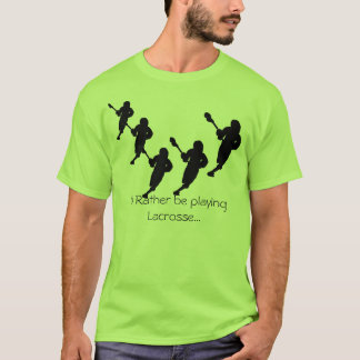 Camiseta Eu preferencialmente estaria jogando o Lacrosse…