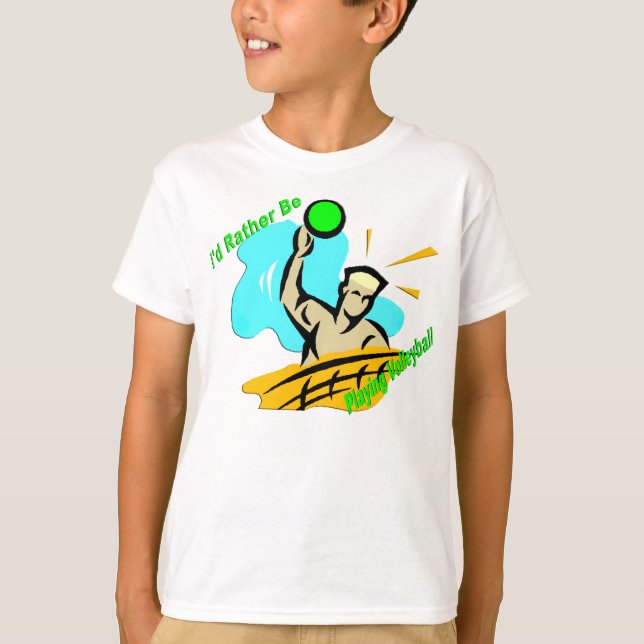 Camiseta Eu preferencialmente estaria jogando o voleibol (Frente)