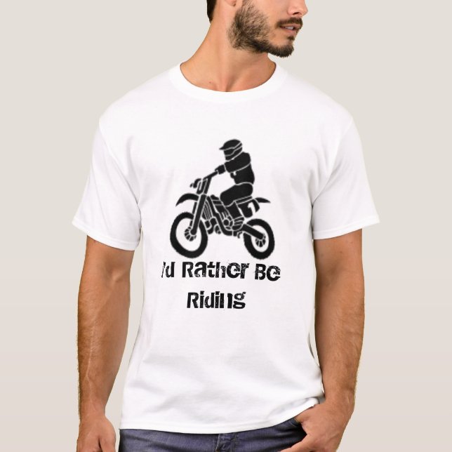 Camiseta Eu preferencialmente estaria montando (Frente)