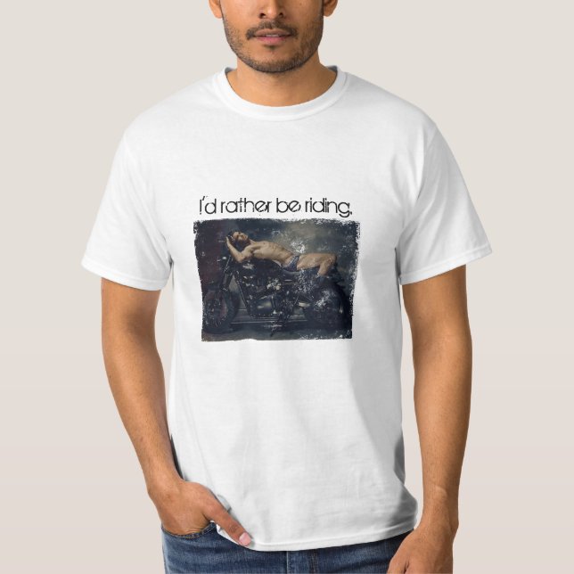 Camiseta Eu preferencialmente estaria montando (Frente)