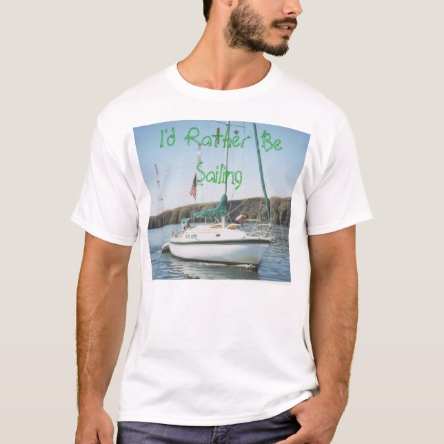 Camiseta Eu preferencialmente estaria navegando (Frente)