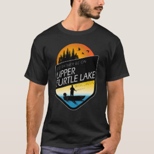 Camiseta Eu Preferencialmente Estaria No Alto Turtle Lake W