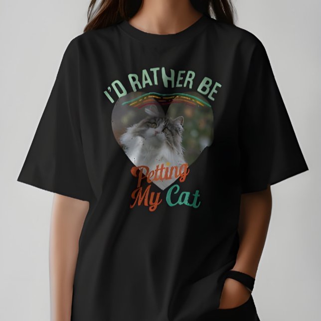 Camiseta Eu Preferencialmente Estaria Pichando Meu Gato Per (Criador carregado)
