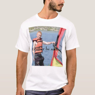Camiseta Eu preferencialmente estaria surfando