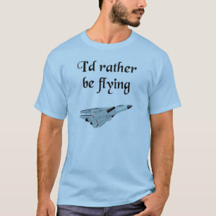 Camiseta Eu preferencialmente estaria voando