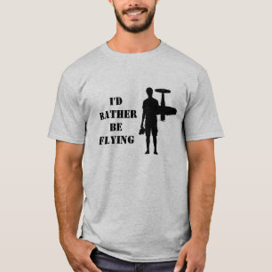 Camiseta Eu preferencialmente estaria voando