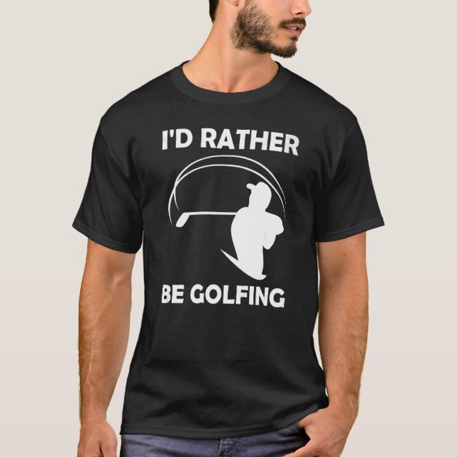 Camiseta Eu Preferencialmente Jogador Gráfico Golf Esporte  (Frente)