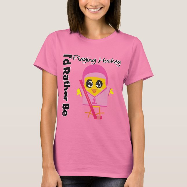 Camiseta Eu Preferencialmente Jogando Hóquei (Frente)