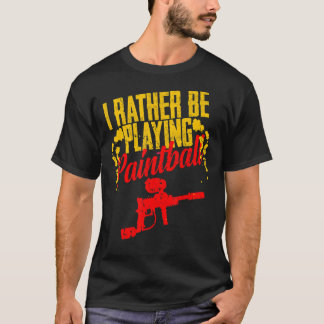 Camiseta Eu Preferencialmente Jogando Paintball Legal Retro