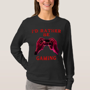 Camiseta Eu preferencialmente jogar fummy gamer dizendo gar