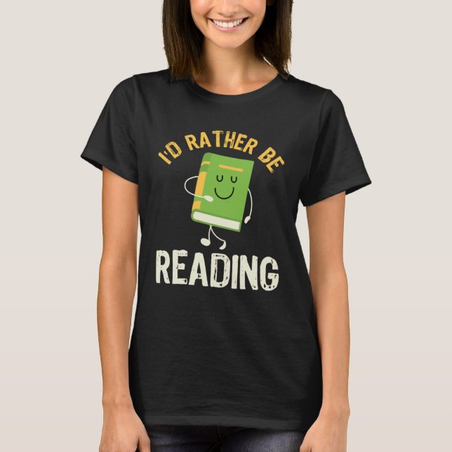 Camiseta Eu Preferencialmente lendo livro de livros da Bibl (Frente)