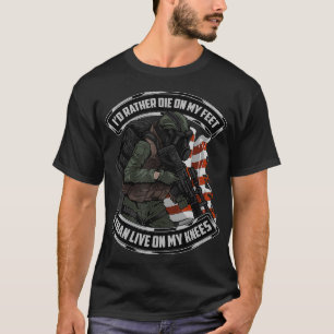 Camiseta Eu Preferencialmente Morreria Em Meus Pés Do Que