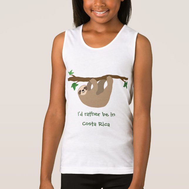 Camiseta Eu preferencialmente na Costa Rica, personalizado (Frente)