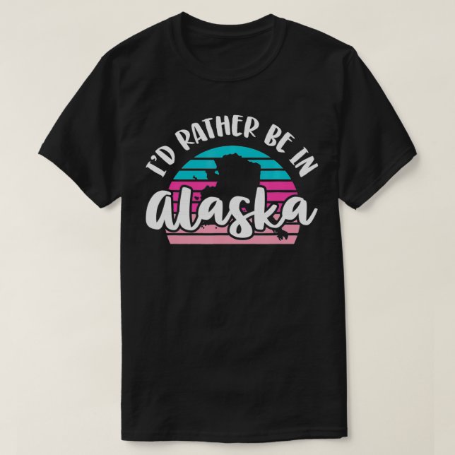Camiseta Eu Preferencialmente No Alasca (Frente do Design)