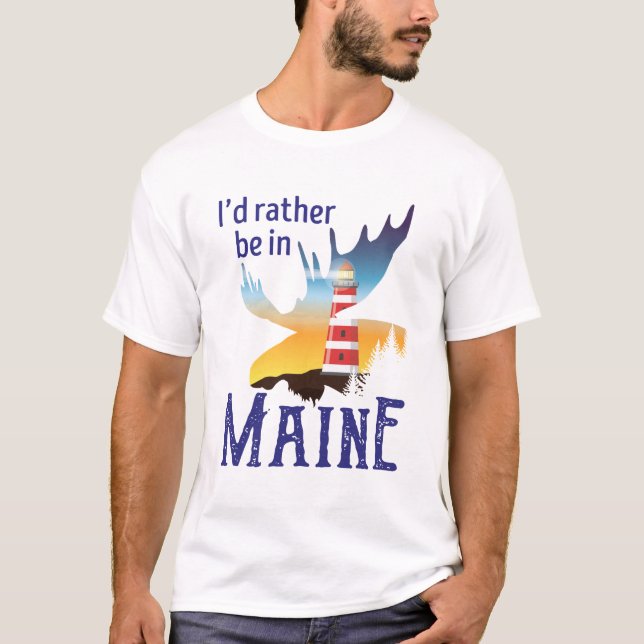 Camiseta Eu Preferencialmente no Maine (Frente)