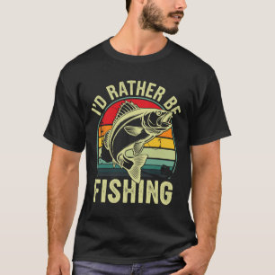 Camiseta Eu Preferencialmente Pescar Retro Vintage Fora do 