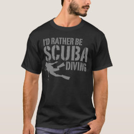 Camiseta Eu Preferencialmente Scuba Mergulhando