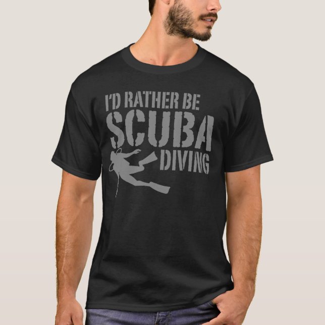Camiseta Eu Preferencialmente Scuba Mergulhando (Frente)