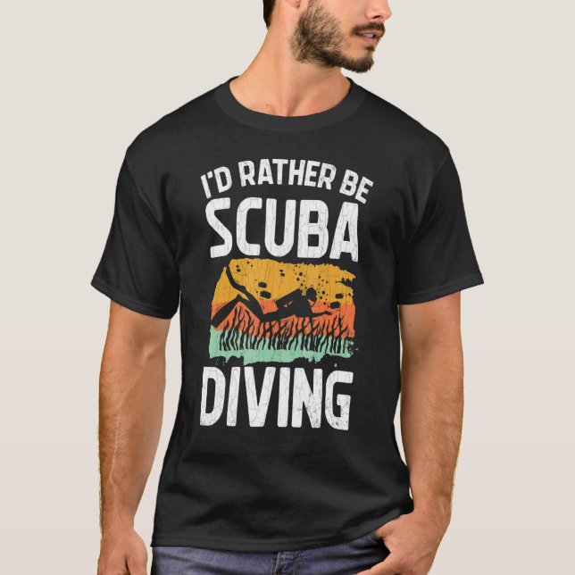 Camiseta Eu Preferencialmente Scuba Mergulhando Scuba Diver (Frente)