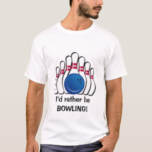 Camiseta Eu preferencialmente ser Boliche de T-Shirt Person