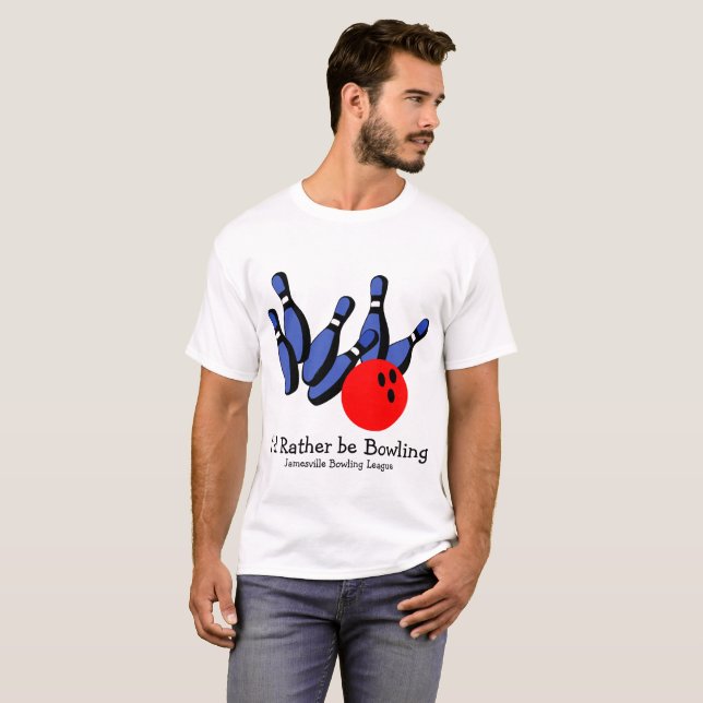 Camiseta Eu Preferencialmente ser Boliche, Personalizada (Frente Completa)