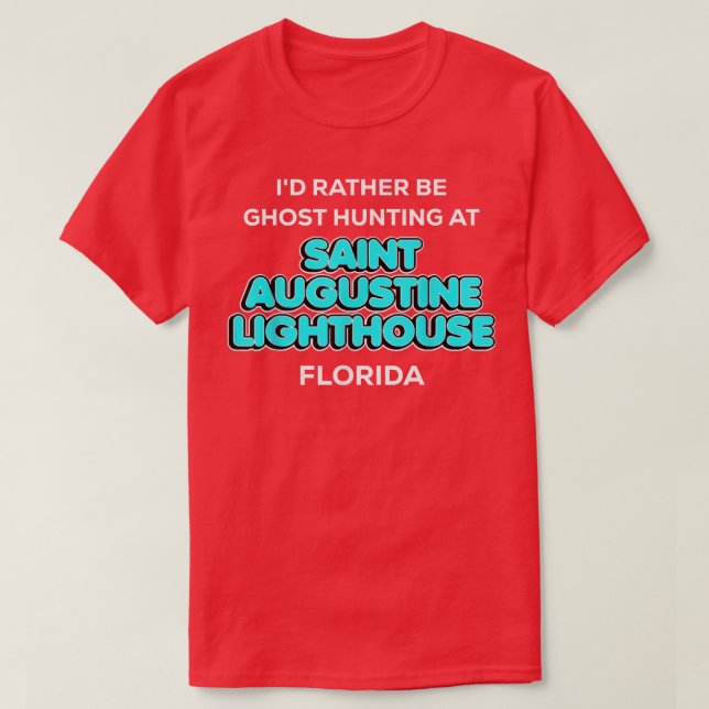 Camiseta Eu Preferencialmente ser fantasma caçando no Santo (Frente do Design)