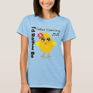 Camiseta Eu preferencialmente seria dança da salsa