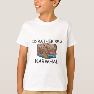 Camiseta Eu preferencialmente seria um Narwhal