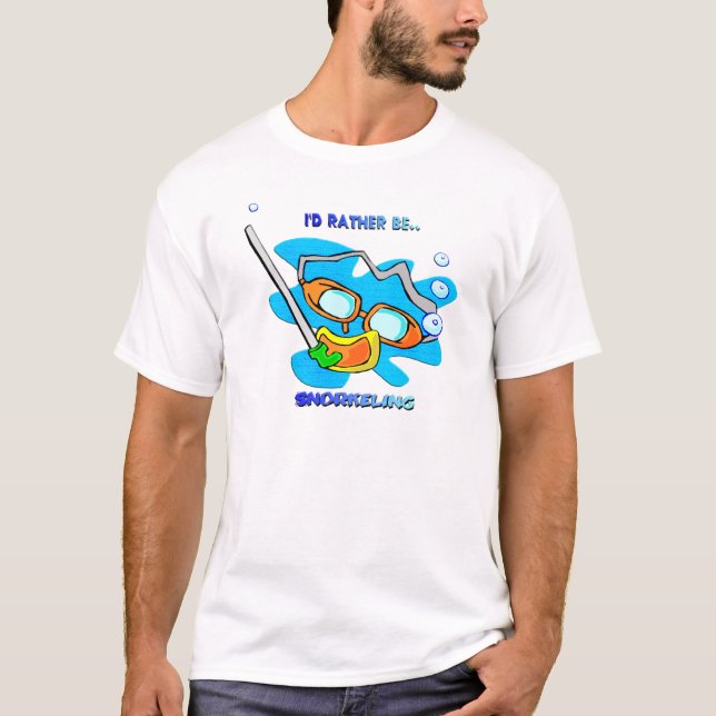 Camiseta Eu preferencialmente Snorkeling (Frente)