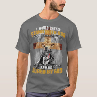 Camiseta Eu Preferencialmente Stand Com Deus Cavaleiro Temp