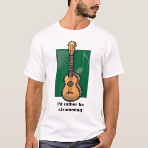 Camiseta Eu preferencialmente strumming (o Ukulele)
