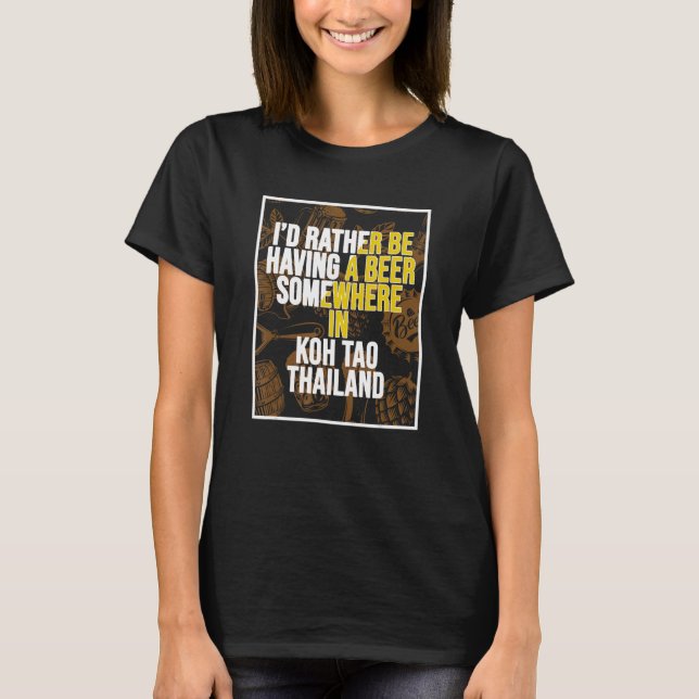 Camiseta Eu Preferencialmente Ter Uma Cerveja Em Algum Luga (Frente)