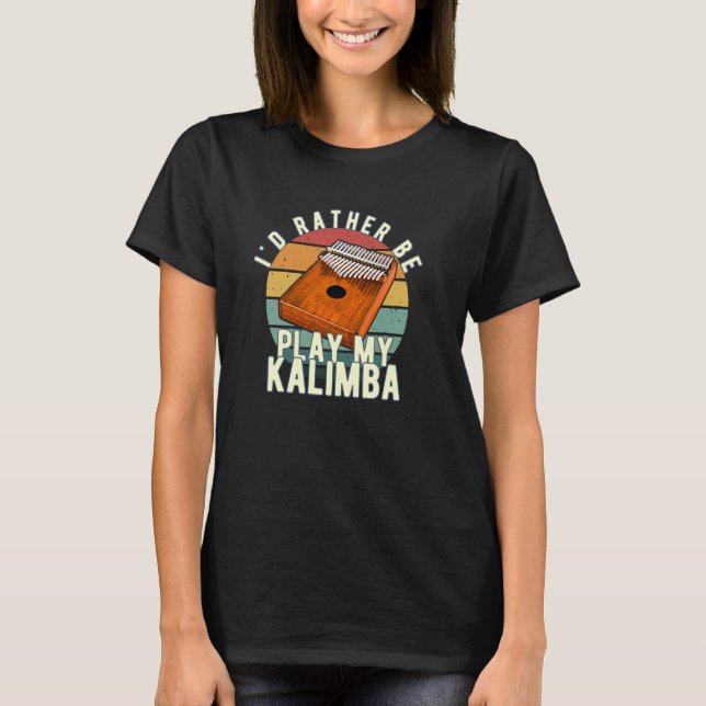 Camiseta Eu Preferencialmente Tocar Minha Calimba Relaxando (Frente)