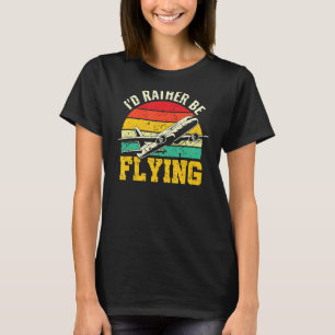 Camiseta Eu Preferencialmente Voando Instrutor de Voo CFI