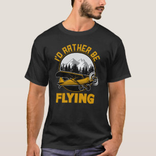 Camiseta Eu Preferencialmente Voando Piloto De Avião Aviári