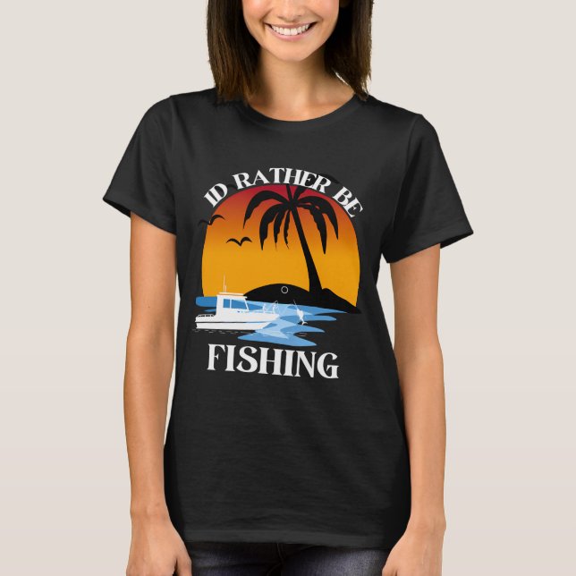 CAMISETA EU PREFERIA ESTAR A PESCAR (Frente)