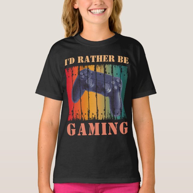CAMISETA EU PREFERIA ESTAR JOGANDO (Frente)
