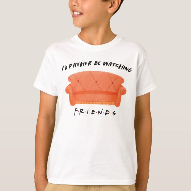 Camiseta Eu Preferiria Estar Assistindo FRIENDS™ (Frente)