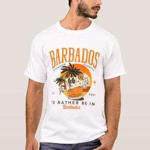 Camiseta Eu preferiria estar em Barbados