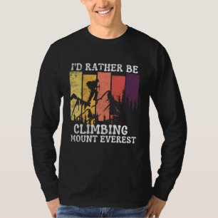 Camiseta Eu Preferiria Estar Escalando o Monte Everest Cami