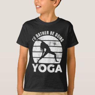 Camiseta Eu Preferiria Estar Fazendo Bem-Estar de Yoga
