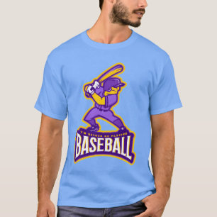Camiseta Eu Preferiria Estar Jogando Beisebol Jogador de Es