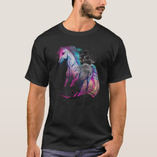 Camiseta eu preferiria estar montando, cavalo Equitação Cav