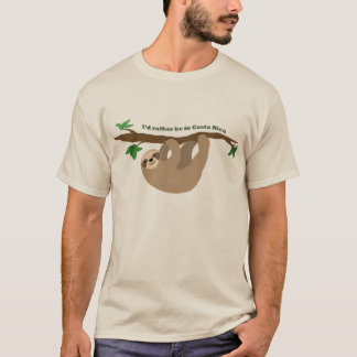 Camiseta Eu preferiria estar na Costa Rica